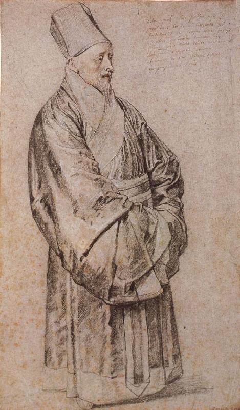 Peter Paul Rubens Nikelasi wearing the Chinese raiment Spain oil painting art